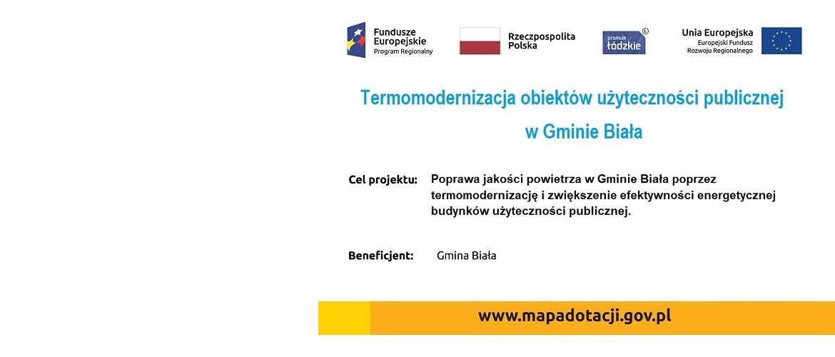 Termomodernizacja obiektów użyteczności publicznej w Gminie Biała